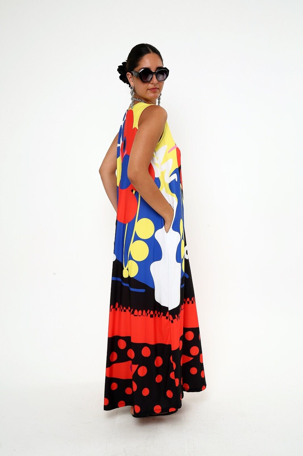 Women's A Bold and Colorful Visage Dress Maxi Dress