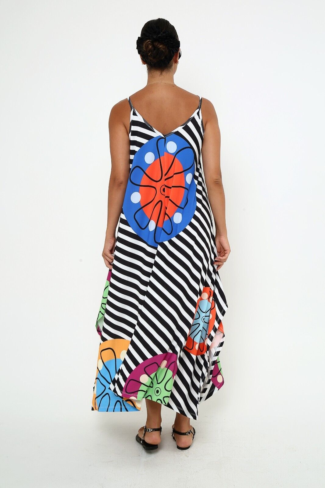 Women's Contemplative Muse Viscose Dress Spaghetti Strap Maxi dress
